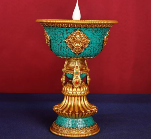 Charging Butter Lamp Electronic Domestic Buddha Worship Smoke-free