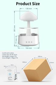 Factory Wholesale New Rain Cloud USB Humidifier Water Drip Mushroom Rain Cloud Diffuser Water Drop Sound Aroma Lamp For Household