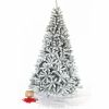 7.5ft 1500t Hinged Flocked Christmas tree foldable metal stand