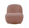 ACME Yedaid Accent Chair w/Swivel in Pink Teddy Sherpa AC00232