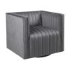 Sikora Channel Tufted Swivel Armchair