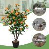 3.3 Feet Artificial Camellia Tree for Indoor and Outdoor