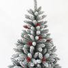 7.5ft 1500t Hinged Flocked Christmas tree foldable metal stand