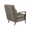 Gavin Faux Leather Channel Accent Armchair