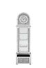 ACME Noralie GRANDFATHER CLOCK W/LED Mirrored & Faux Diamonds AC00353