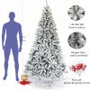 7.5ft 1500t Hinged Flocked Christmas tree foldable metal stand