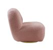 ACME Yedaid Accent Chair w/Swivel in Pink Teddy Sherpa AC00232