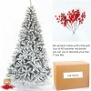 7.5ft 1500t Hinged Flocked Christmas tree foldable metal stand