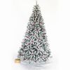 7.5ft 1500t Hinged Flocked Christmas tree foldable metal stand