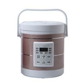 12V 24V Mini Rice Cooker 1.6L Car Truck Electric Hot Soup Rice Cooker (Option: Pink-US)