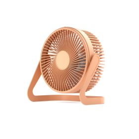 Fan Desktop 5 Inch Plug-in Mini Mute Office Student Dormitory Desktop Fan (Color: Orange)