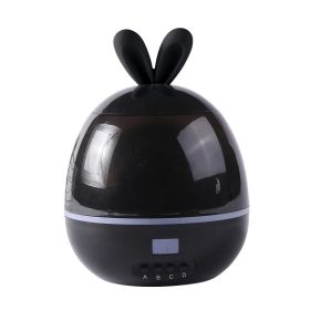 Gift Cute Rabbit Atmosphere Lamp (Option: Black-USB)