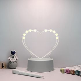 Message Board Small Night Lamp Note Board (Option: 2W-Love)