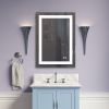 Frameless Rectangular LED Light Bathroom Vanity Mirror