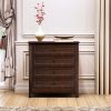 Solid Wood spray-painted drawer dresser bar,buffet tableware cabinet lockers buffet server console table lockers, retro round handle, applicable to th