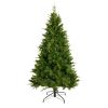 6-FT Artificial Christmas Tree with 1079 Tips,260LED, Unlit Hinged Spruce PVC/PE Xmas Tree for Indoor Outdoor, Green