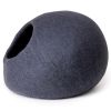 Cat Cave Bed -Handmade Wool Cat Bed Cave with Mouse Toy