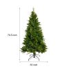 6-FT Artificial Christmas Tree with 1079 Tips,260LED, Unlit Hinged Spruce PVC/PE Xmas Tree for Indoor Outdoor, Green