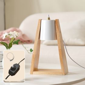 Japanese-style Wood Melting Candle Dimmable Night Light (Option: American Standard-White Dimmer Switch)